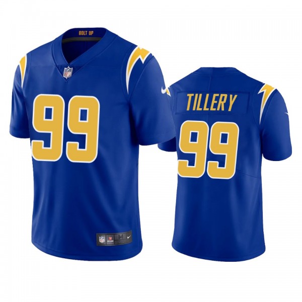 Los Angeles Chargers Jerry Tillery Royal 2020 2nd ...