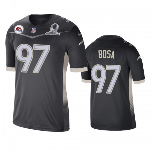 Los Angeles Chargers Joey Bosa Anthracite 2021 AFC...
