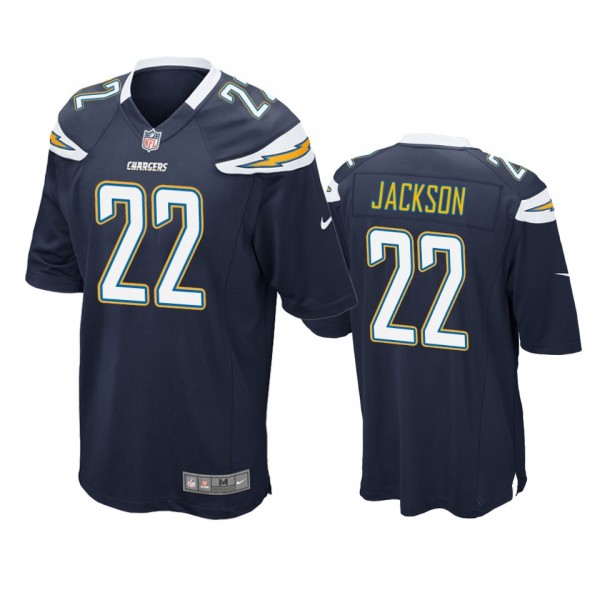 Los Angeles Chargers Justin Jackson Navy Game Jers...