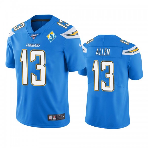 Los Angeles Chargers Keenan Allen Light Blue 60th Anniversary Vapor Limited Jersey