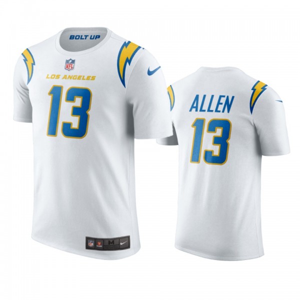 Men's Los Angeles Chargers Keenan Allen White Name...