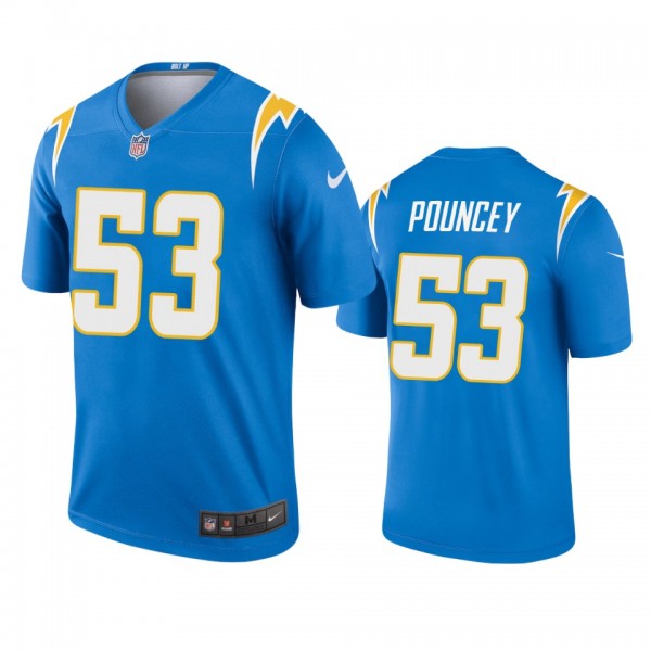 Los Angeles Chargers Mike Pouncey Powder Blue 2020...