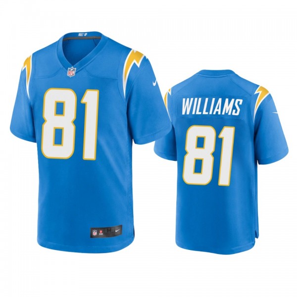 Los Angeles Chargers Mike Williams Powder Blue 202...