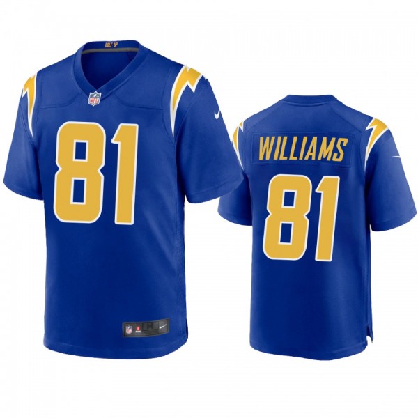 Los Angeles Chargers Mike Williams Royal 2020 Game...