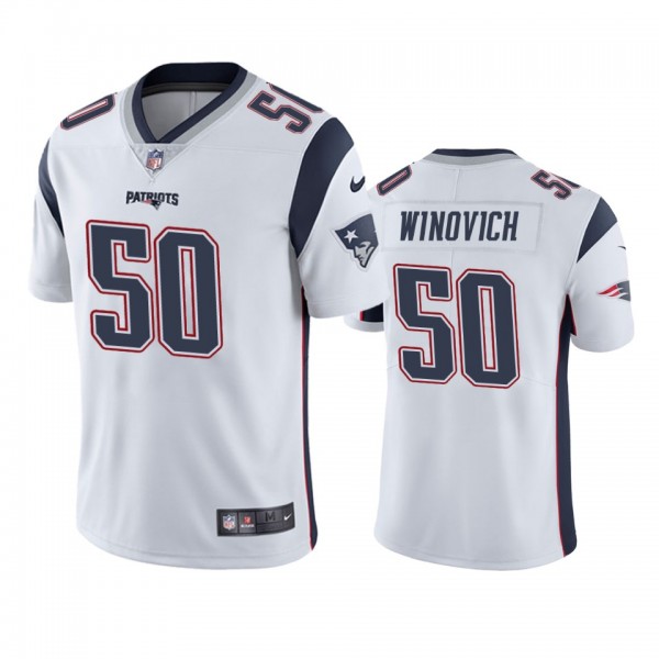 New England Patriots Chase Winovich White Vapor Li...