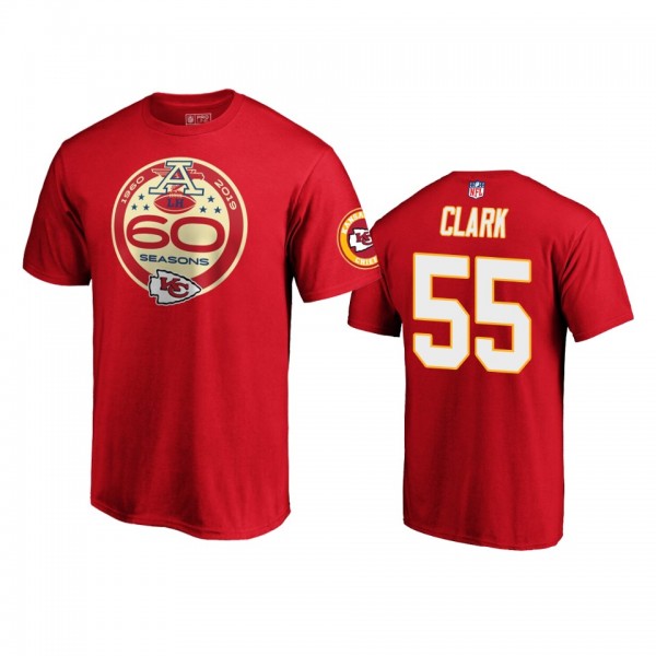 Kansas City Chiefs Frank Clark Red 60th Anniversar...