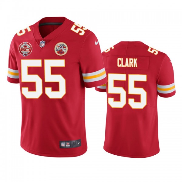 Kansas City Chiefs Frank Clark Red 60th Anniversar...