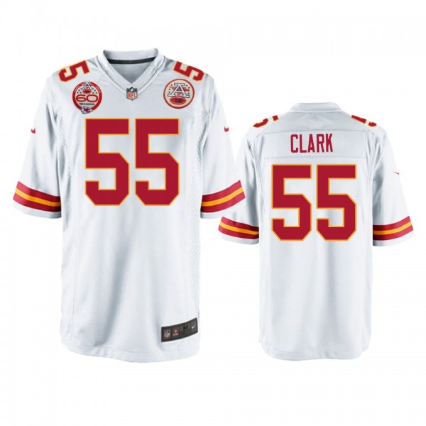 Kansas City Chiefs Frank Clark White 60th Annivers...
