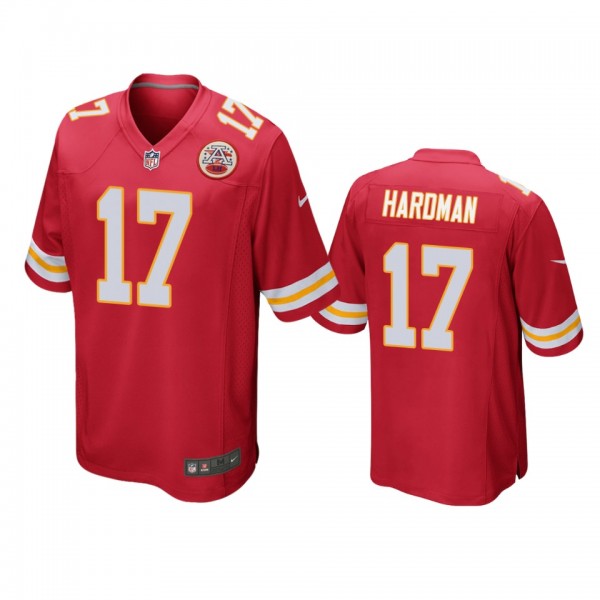 Kansas City Chiefs Mecole Hardman Red 2019 NFL Draft Game Jersey