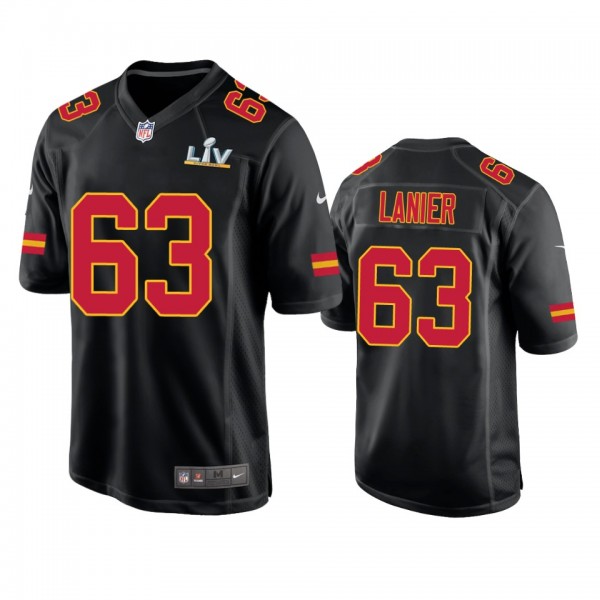 Kansas City Chiefs Willie Lanier Black Super Bowl LV Game Fashion Jersey
