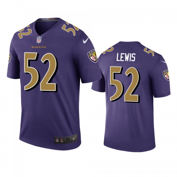 Baltimore Ravens Ray Lewis Purple Color Rush Legen...