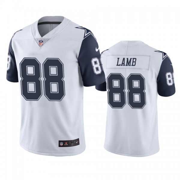 Color Rush Limited Dallas Cowboys CeeDee Lamb Whit...