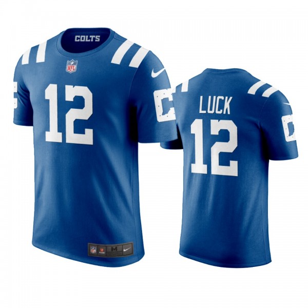 Men's Indianapolis Colts Andrew Luck Royal Name & Number T-Shirt