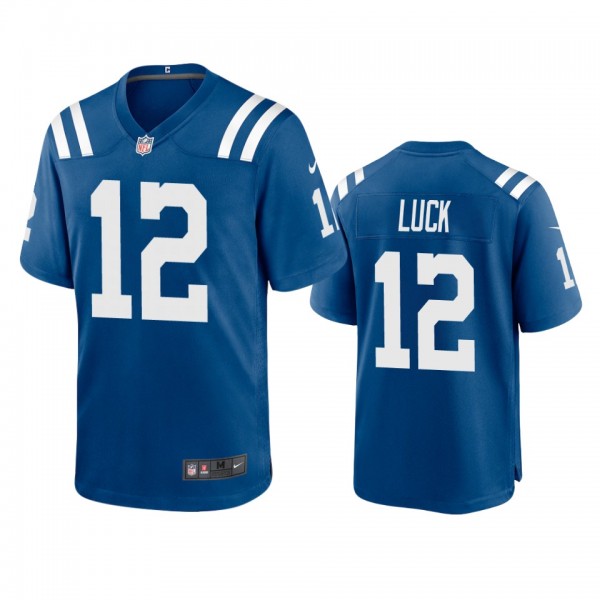 Indianapolis Colts Andrew Luck Royal 2020 Game Jer...