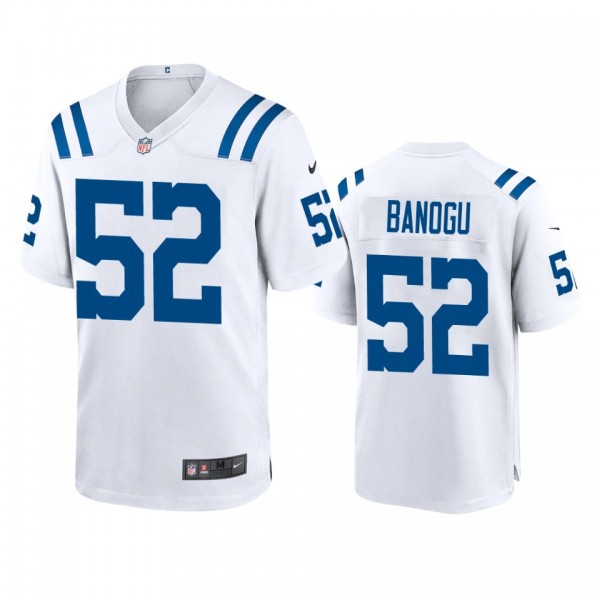 Indianapolis Colts Ben Banogu White 2020 Game Jers...