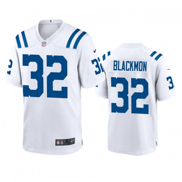 Indianapolis Colts Julian Blackmon White Game Jers...