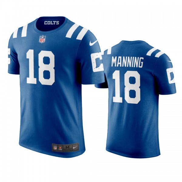 Men's Indianapolis Colts Peyton Manning Royal Name...