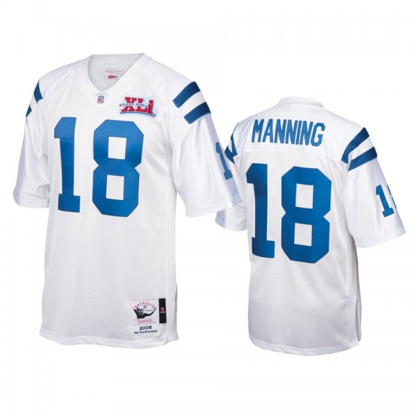 Indianapolis Colts Peyton Manning White 2006 Authentic Jersey