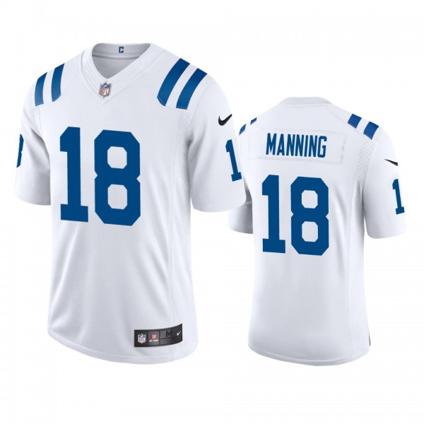 Indianapolis Colts Peyton Manning White 2020 Vapor Limited Jersey - Men's