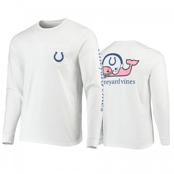 Indianapolis Colts White Whale Helmet Long Sleeve ...