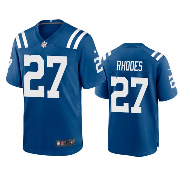 Indianapolis Colts Xavier Rhodes Royal 2020 Game J...