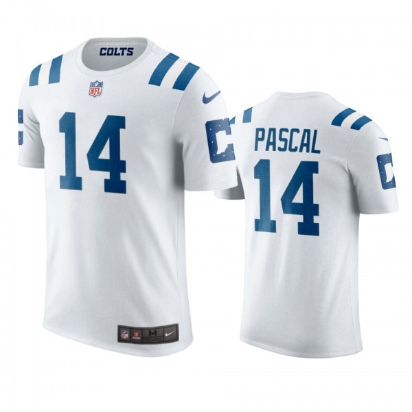 Men's Indianapolis Colts Zach Pascal White Name &a...