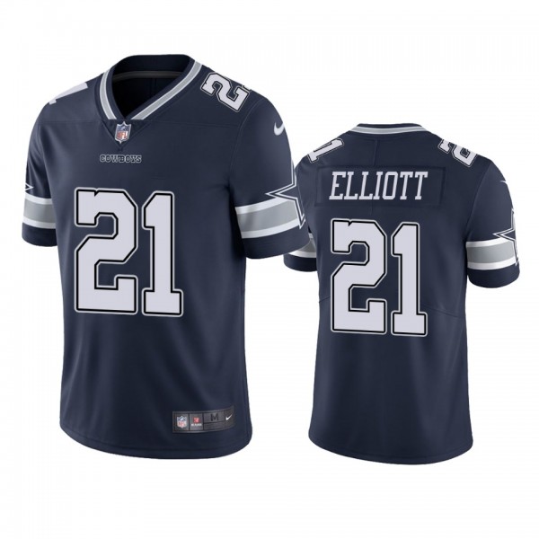 Dallas Cowboys Ezekiel Elliott Navy Vapor Untouchable Limited Jersey