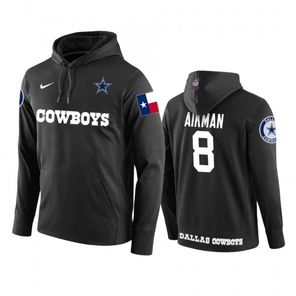 Dallas Cowboys #8 Troy Aikman Black Circuit Wordma...