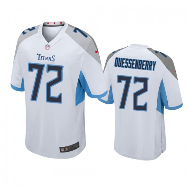 Tennessee Titans #72 David Quessenberry White Game...