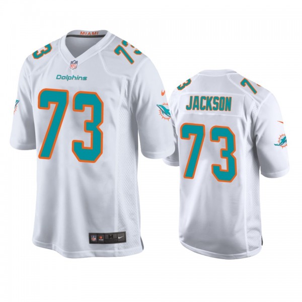 Miami Dolphins Austin Jackson White 2020 NFL Draft...