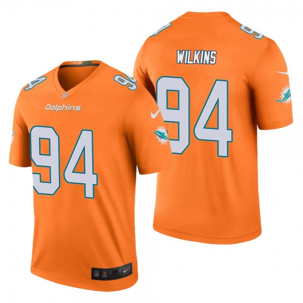 Miami Dolphins Christian Wilkins Orange 2019 NFL D...