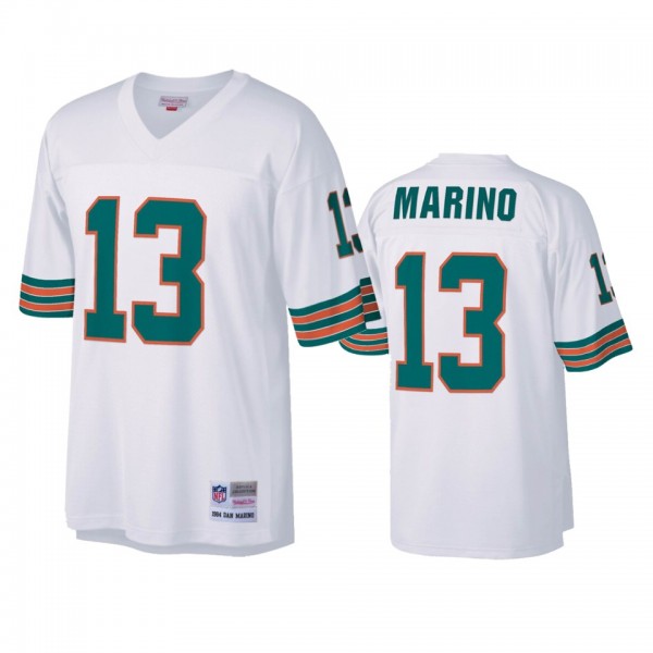 Miami Dolphins Dan Marin White Legacy Replica Jers...