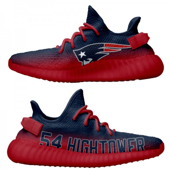 Men's Yeezy Boost 350 New England Patriots Dont'a Hightower Navy Red Lightweight Shoes