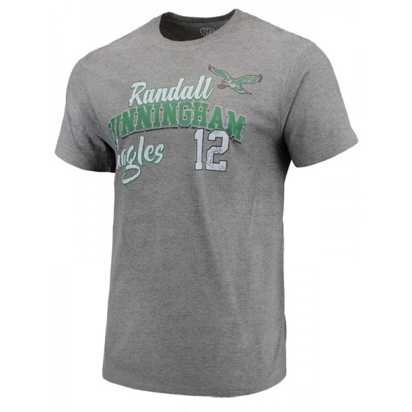 Philadelphia Eagles Randall Cunningham Graphite Primetime Retired Player T-Shirt