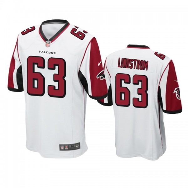 Atlanta Falcons Chris Lindstrom White 2019 NFL Dra...
