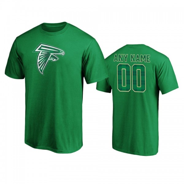Atlanta Falcons Green St. Patrick's Day Emerald Plaid T-Shirt