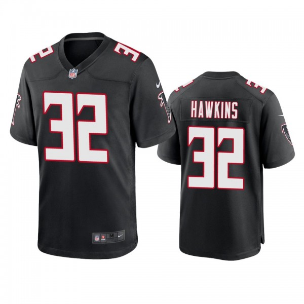 Atlanta Falcons Jaylinn Hawkins Black Throwback Game Jersey