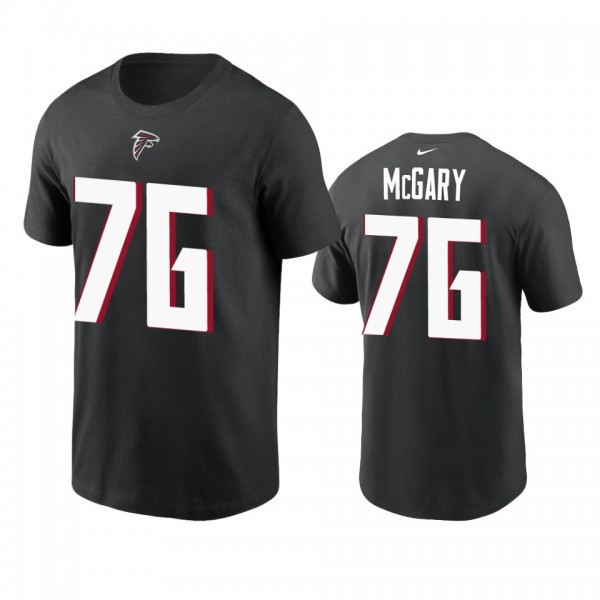 Men's Atlanta Falcons Kaleb McGary Black Name &...
