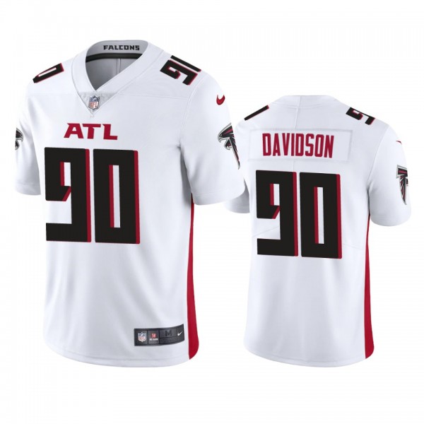 Atlanta Falcons Marlon Davidson White 2020 NFL Dra...