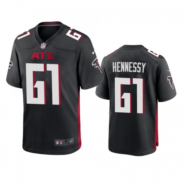Atlanta Falcons Matt Hennessy Black Game Jersey