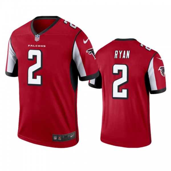 Atlanta Falcons #2 Matt Ryan Red Legend Jersey - M...