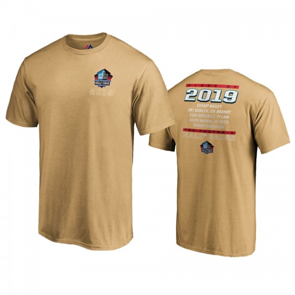 2019 Hall of Fame Majestic Gold T-Shirt