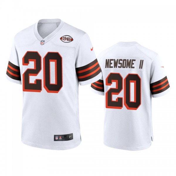Cleveland Browns Greg Newsome II White 1946 Collection Alternate Game Jersey