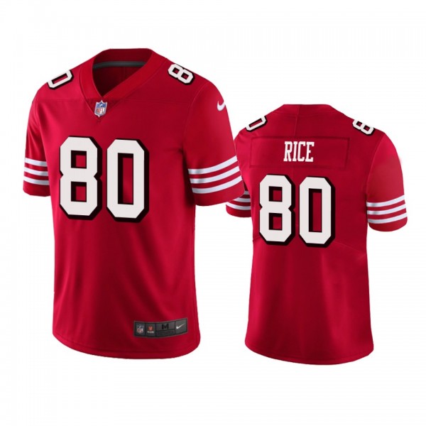 San Francisco 49ers Jerry Rice Red Vapor Limited J...