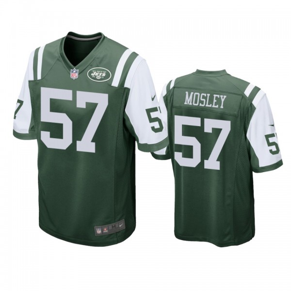 New York Jets #57 C.J. Mosley Green Game Jersey - ...