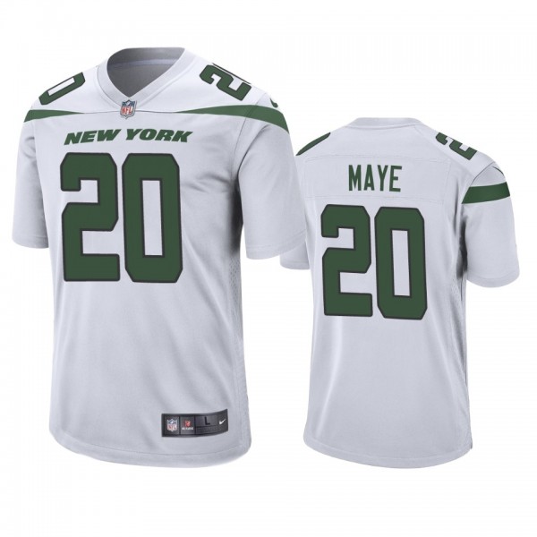 New York Jets Marcus Maye White Game Jersey