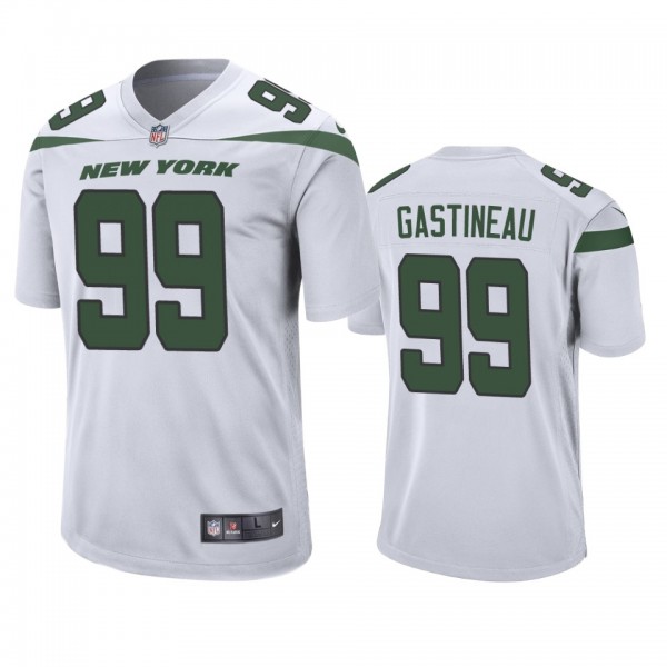 New York Jets #99 Mark Gastineau White 2019 Game J...