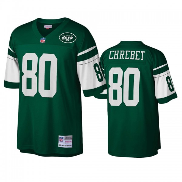 New York Jets Wayne Chrebet Green Legacy Replica J...