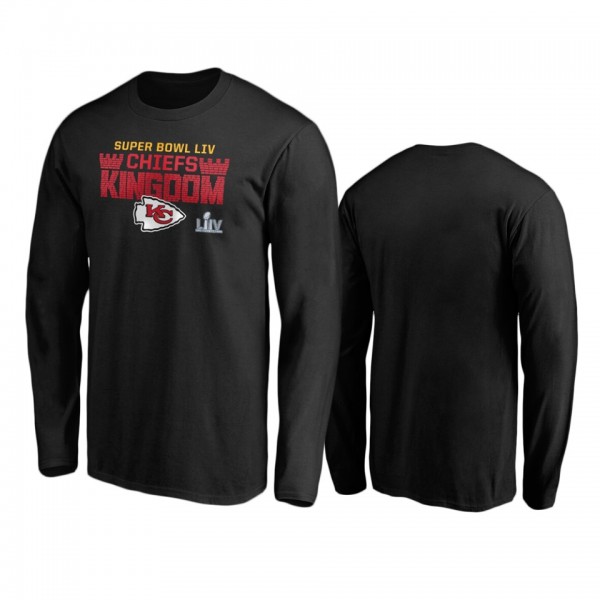 Men's Kansas City Chiefs Black Super Bowl LIV Final Drive Long Sleeve T-Shirt