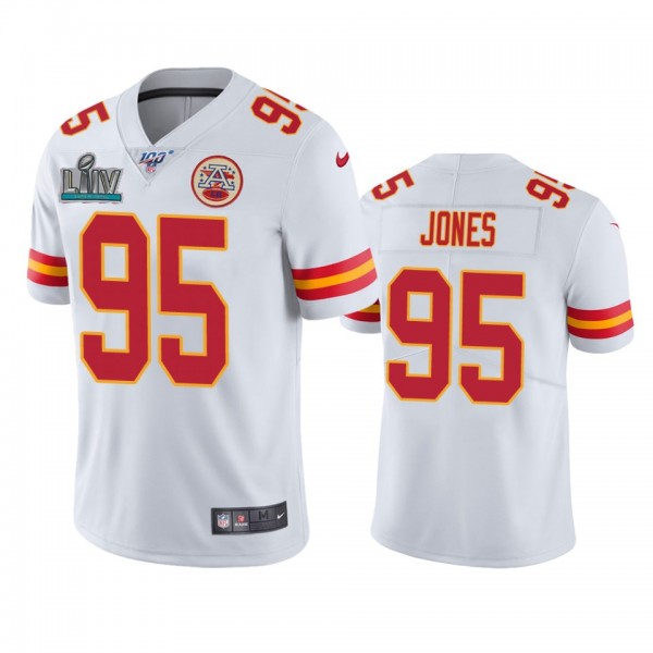 Kansas City Chiefs Chris Jones White Super Bowl LI...